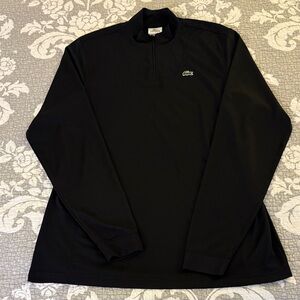 Lacoste Sport Men's Black Long Sleeve Pullover ~ Size L/XL ~ Color Black